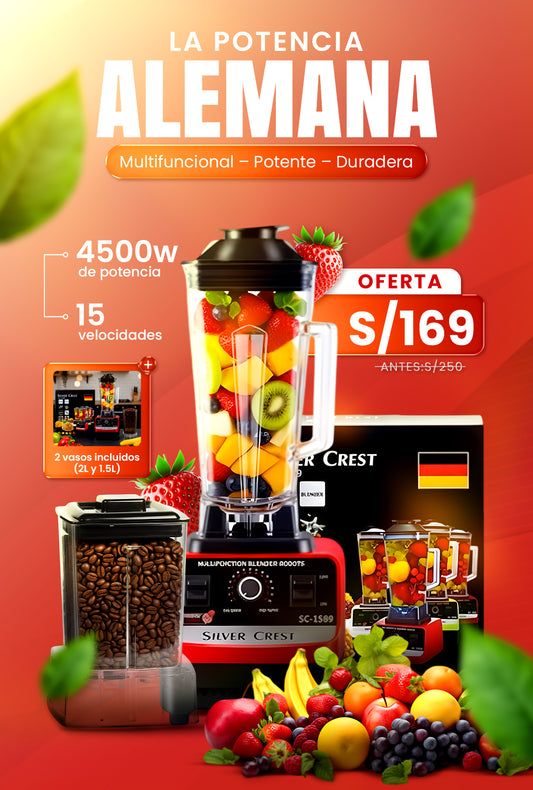 LICUADORA RAF 2400 WTS DE POTENCIA ALEMANA